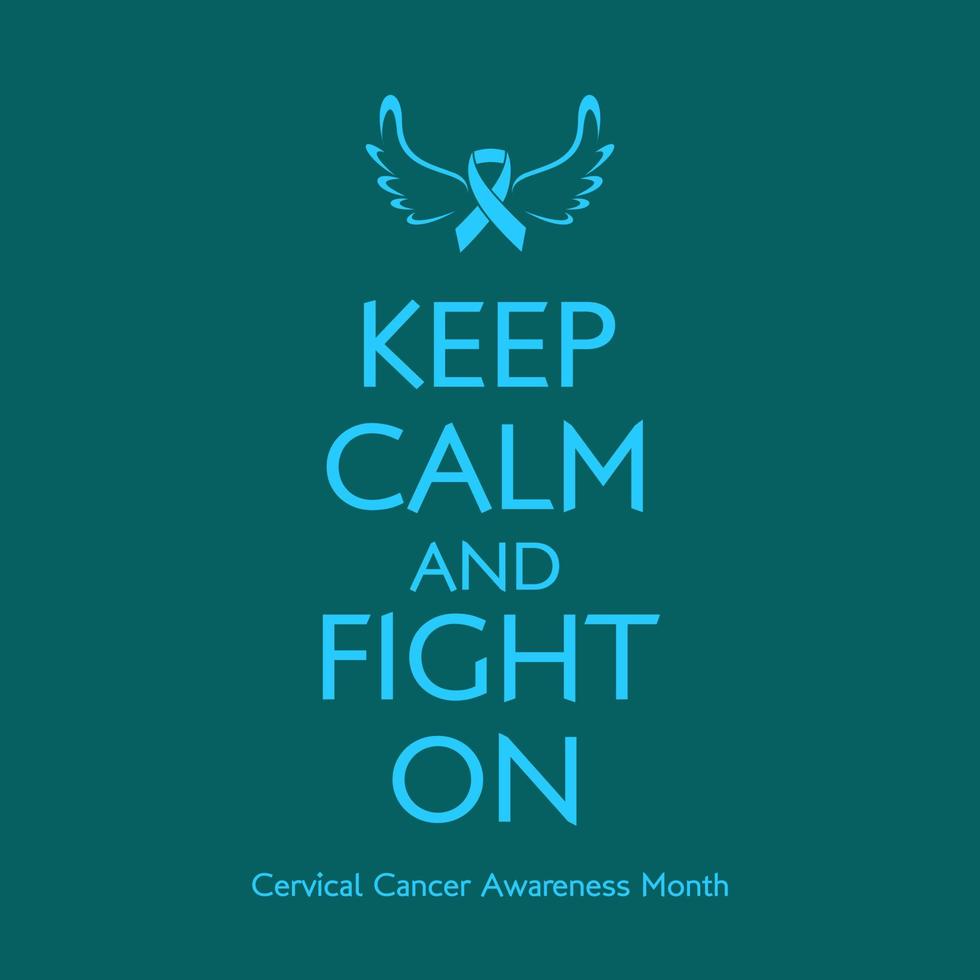 Banner with Cervical Cancer Awareness Realistic Ribbon. Design Template for Websites Magazines vector