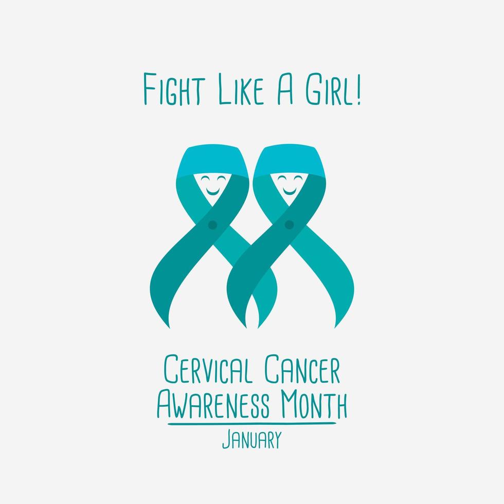 CERVICAL CANCER PREVENTION icon Logo vector illustration