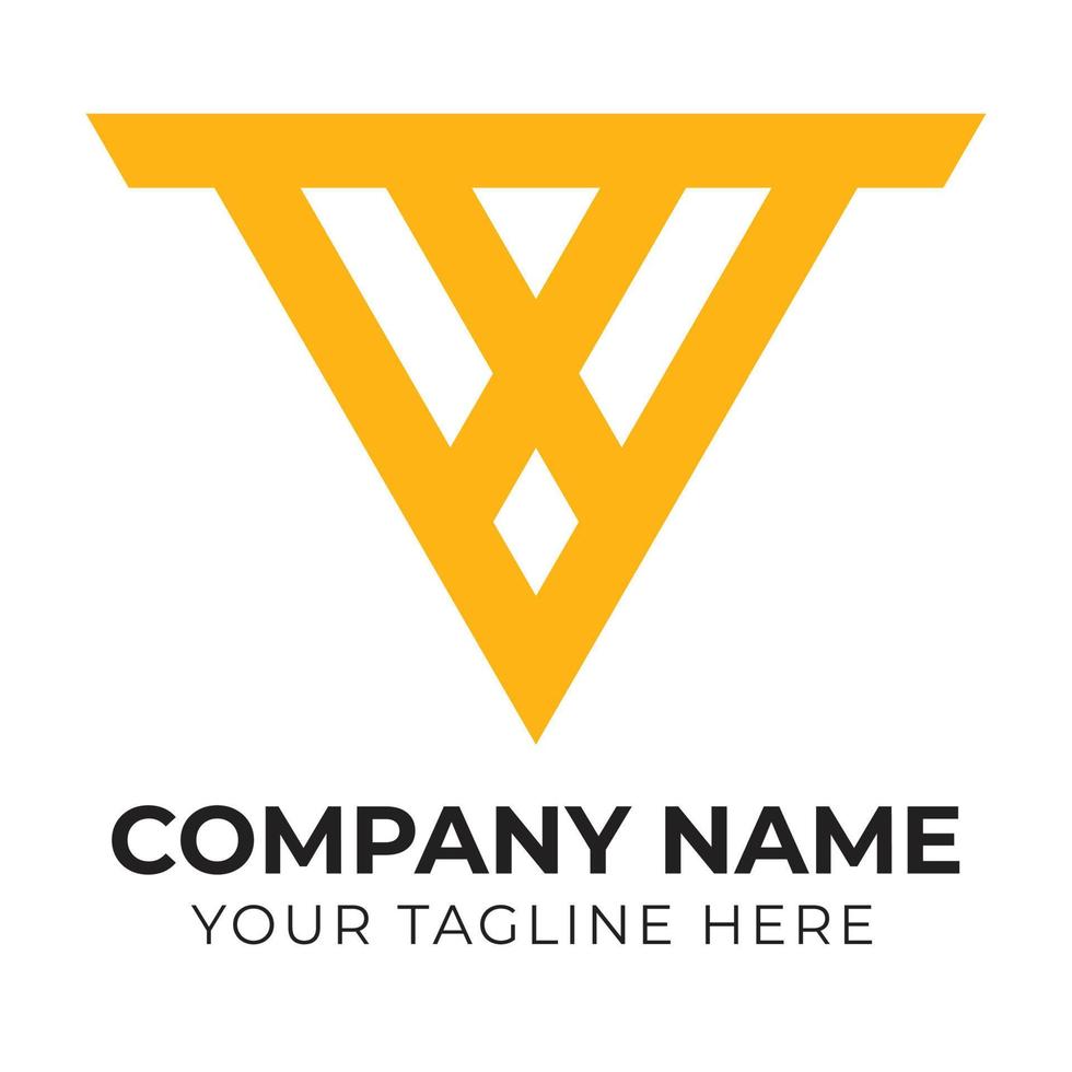 Minimal abstract business logo design Free Vector