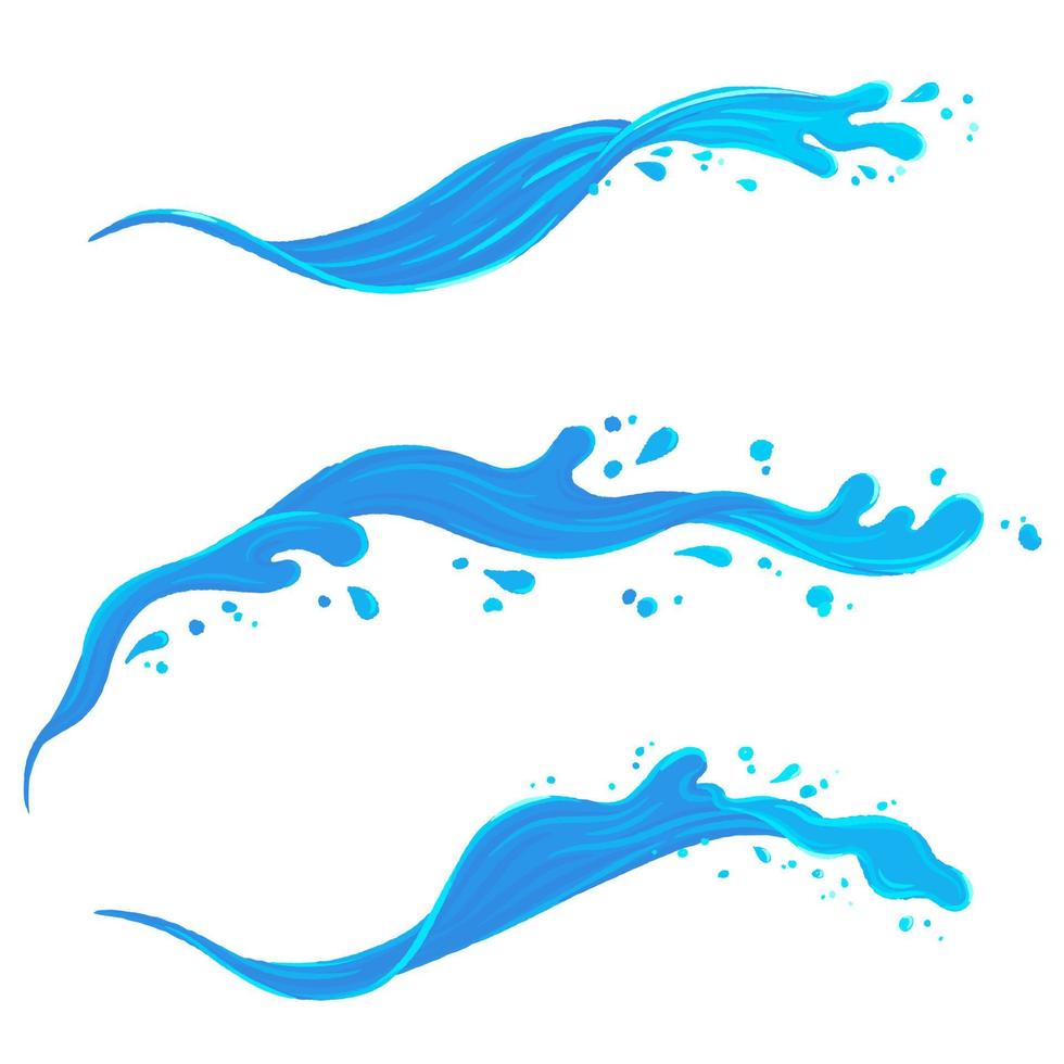 water splashing dry brush stroke art design element vector