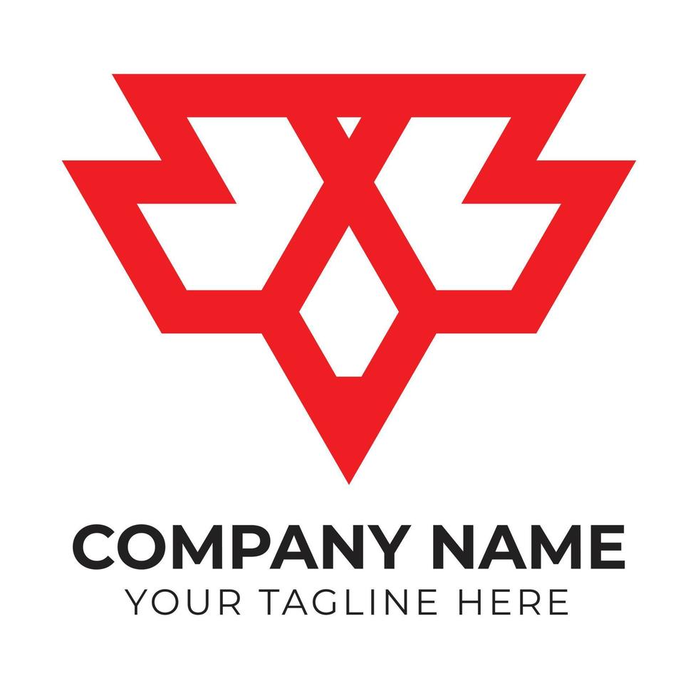 Professional creative abstract business logo design template for your company Free Vector