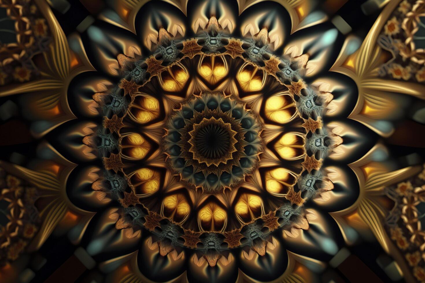 Abstract kaleidoscope background. . photo