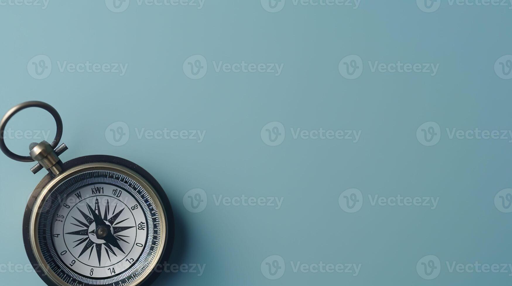 Compass banner. Copy space, background. . photo