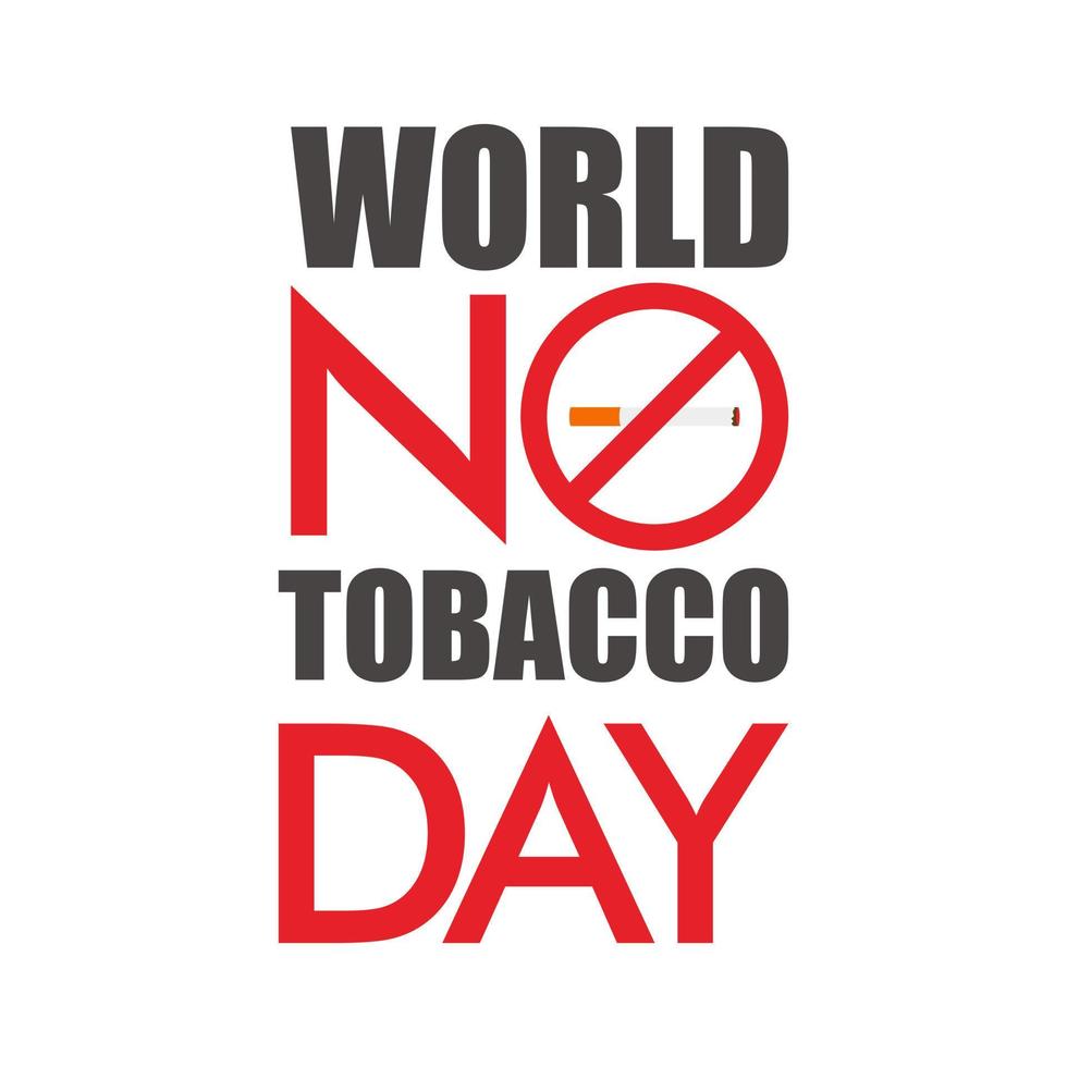 World No Tobacco Day Concept vector illustration design