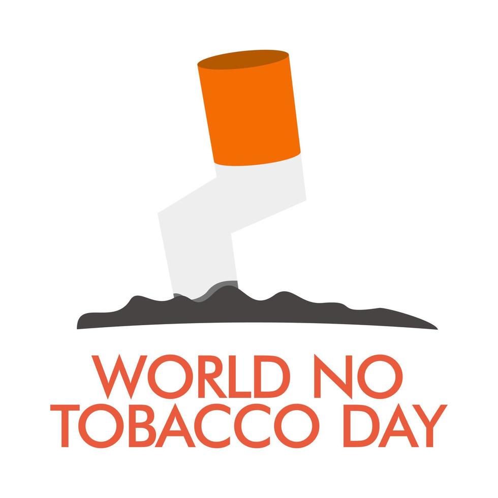 Vector illustration,poster or banner for world no tobacco day.stop tobacco