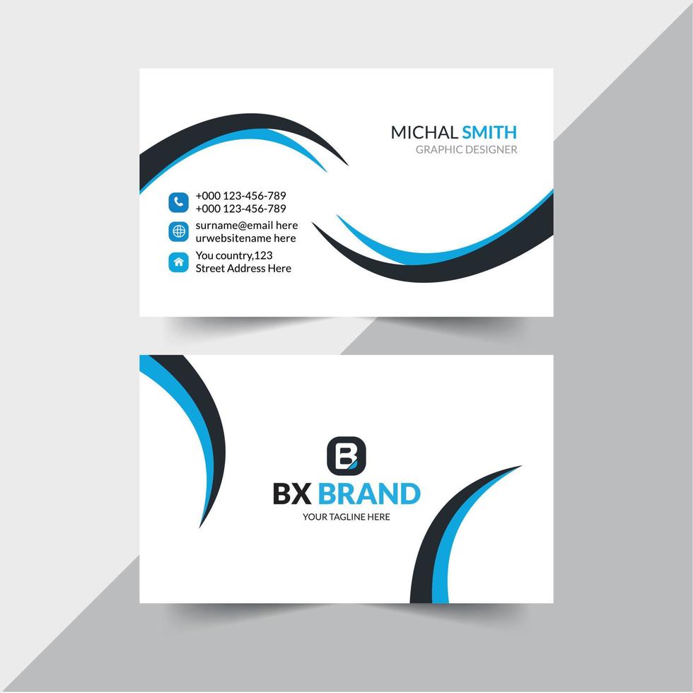 Creative and professional business card design. vector