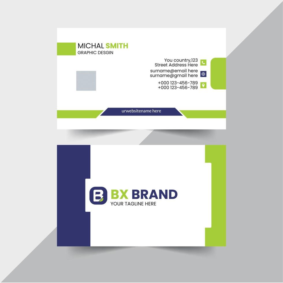 Creative and professional business card design. vector