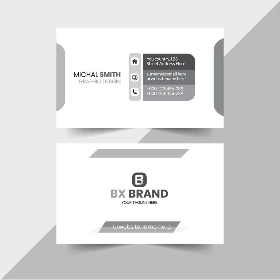 Creative and professional business card design. vector