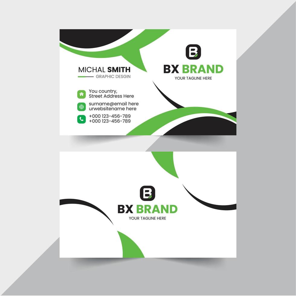 Creative and professional business card design. vector