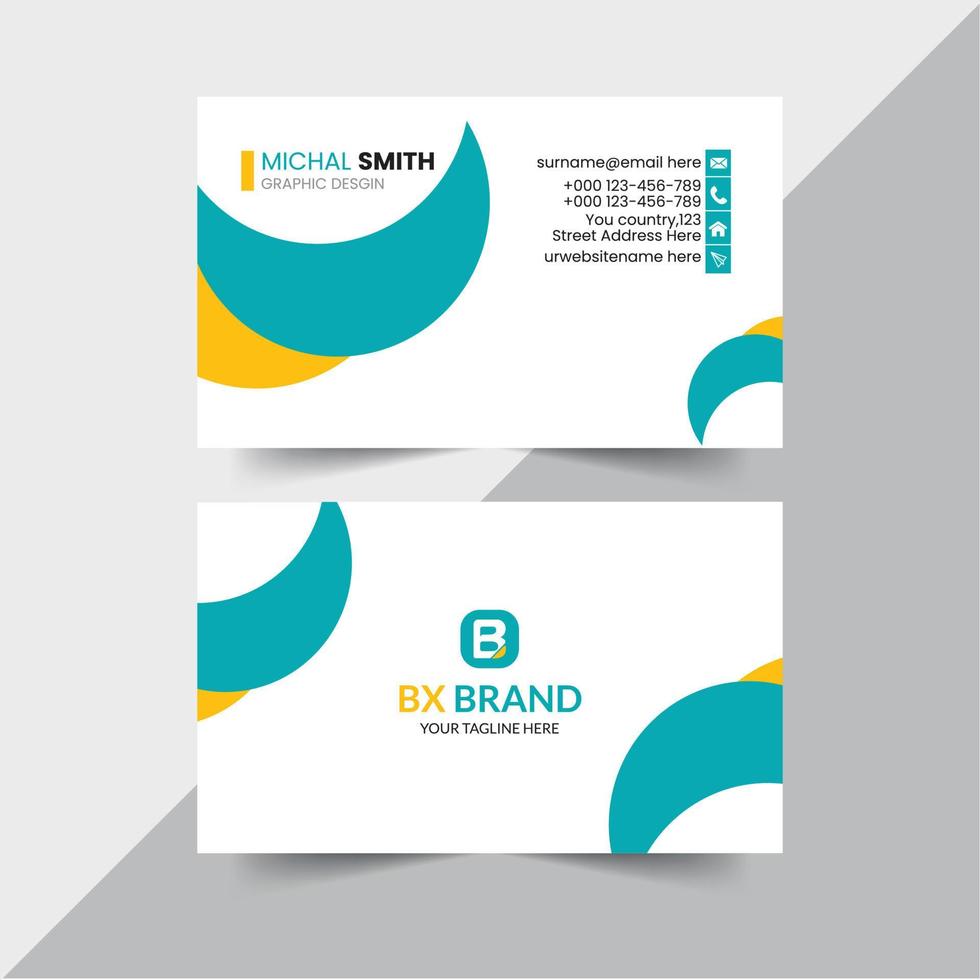 Creative and professional business card design. vector
