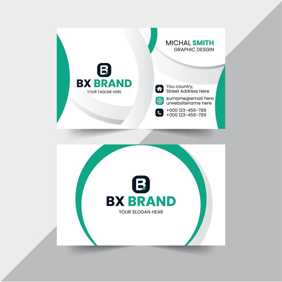 Modern Business Card Design Template vector