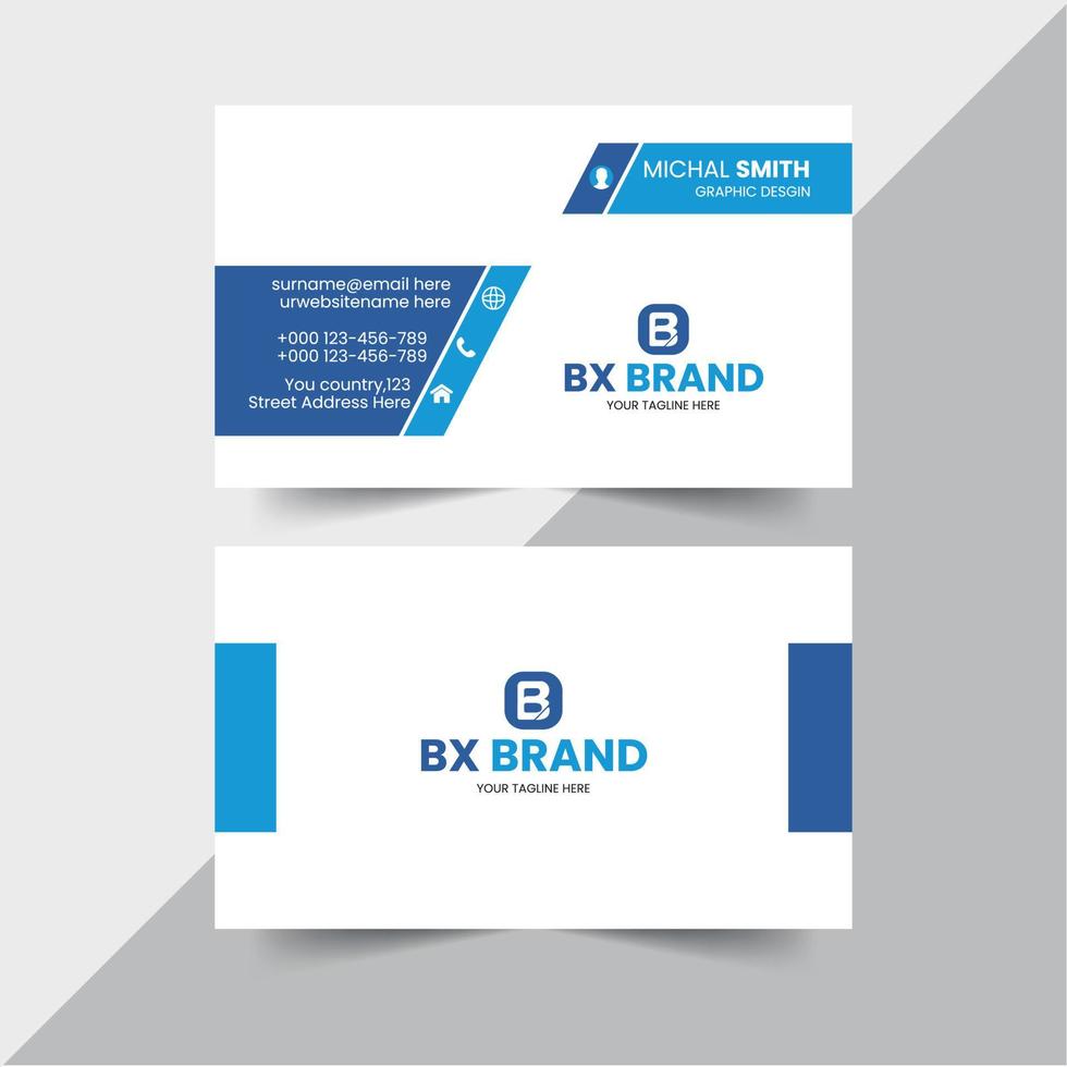 Modern Business Card Design Template vector