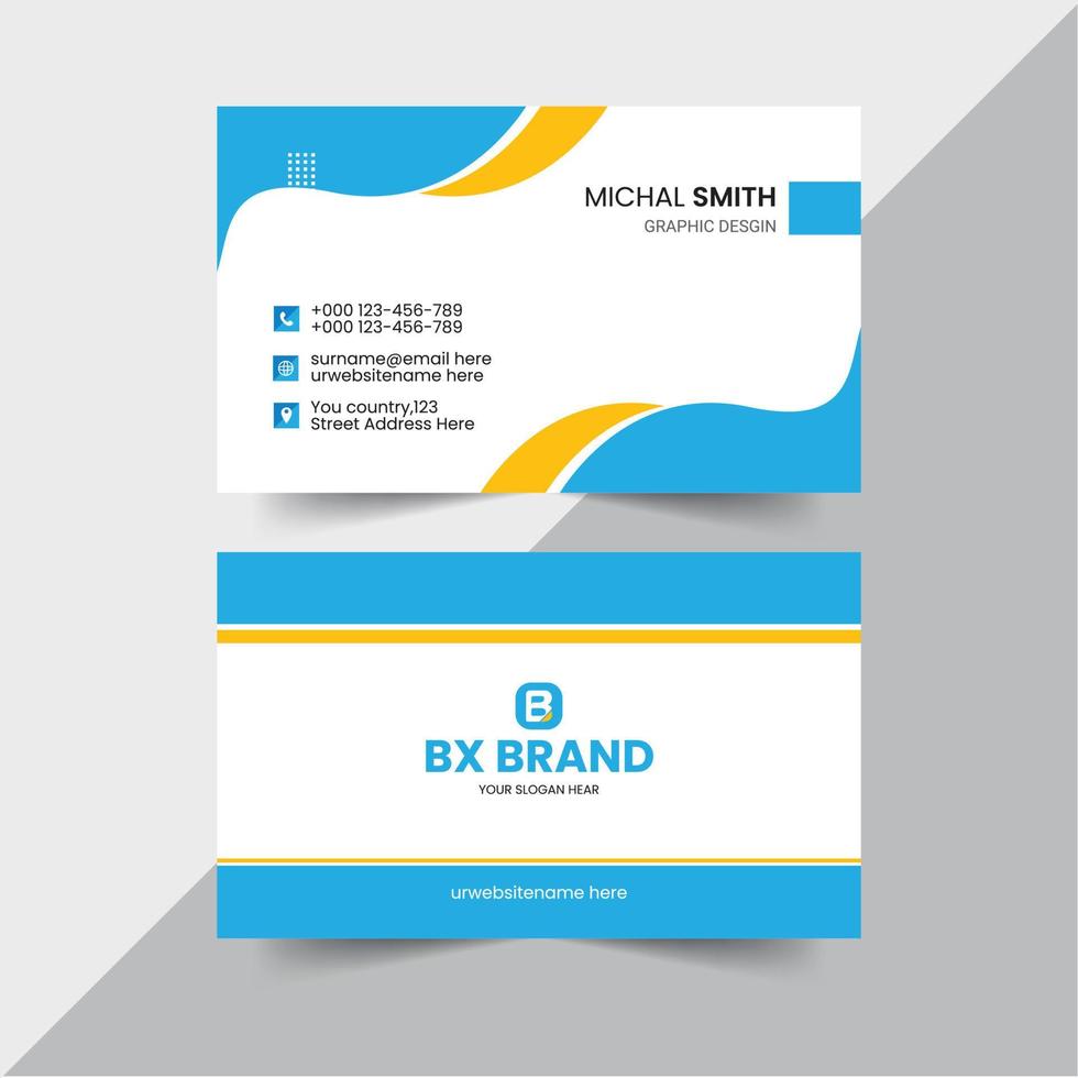 Modern Business Card Design Template vector