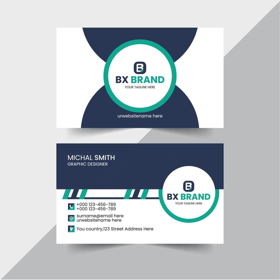 Modern Business Card Design Template vector