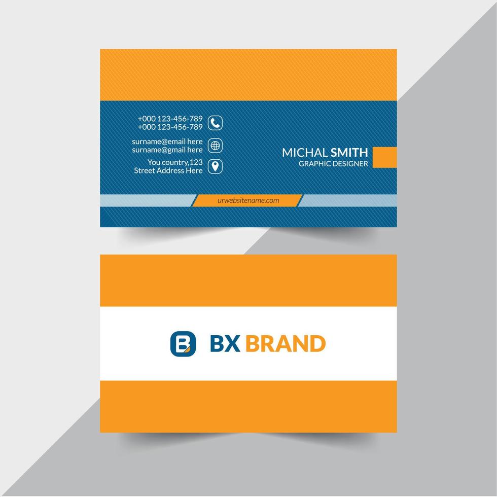 Modern Business Card Design Template vector