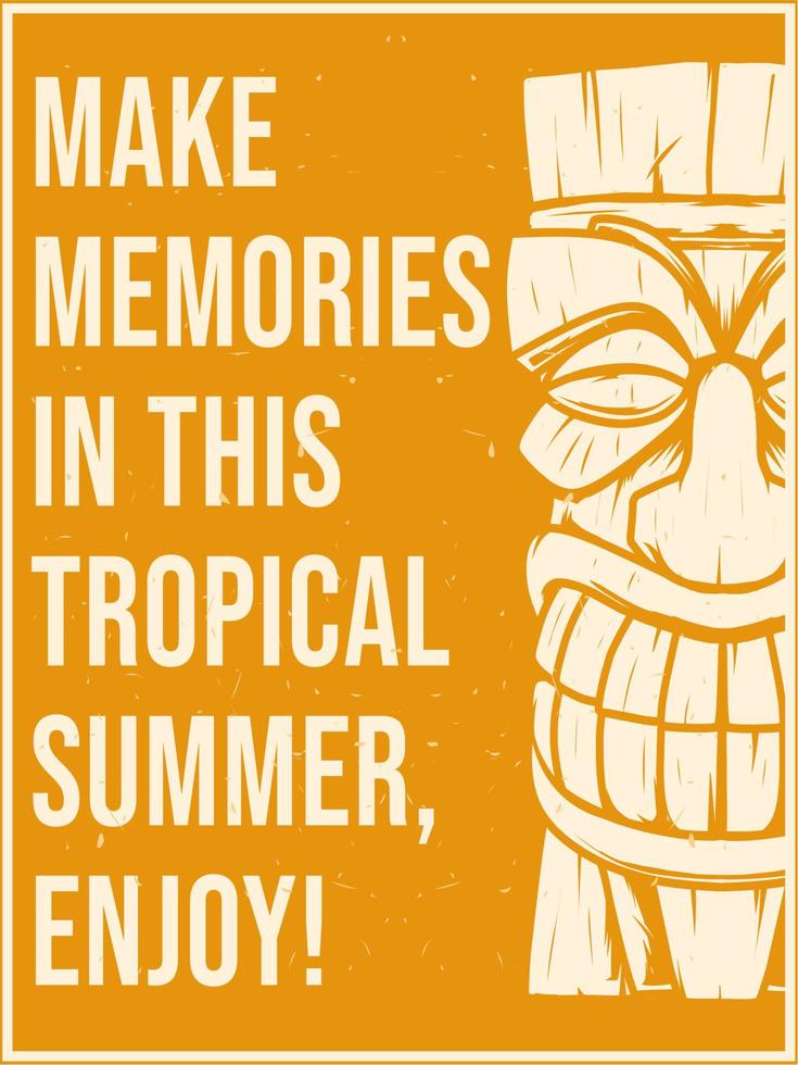 summer poster design vector