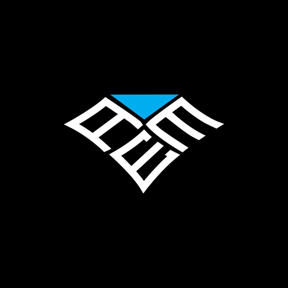 AEM letter logo creative design with vector graphic, AEM simple and modern logo.