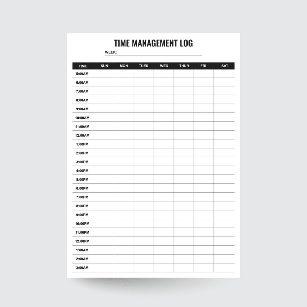 Time Management Log,Time Planner,Time Log,Time Sheet,Weekly Planner,Hourly Form,Time Tracking,Project Time Log,project management,time journal vector