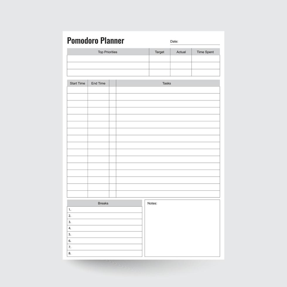 Pomodoro Planner,Pomodoro Tracker,Pomodoro Timer,Pomodoro Technique,Pomodoro Planner Printable,Time Tracker,Time Planner,productivity planner vector