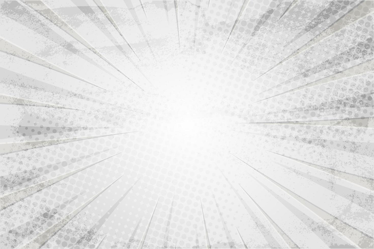 Vintage grunge white background with rays, vector illustration