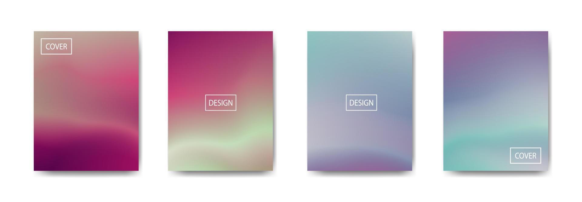Collection of gradient background for poster flyer banner vector