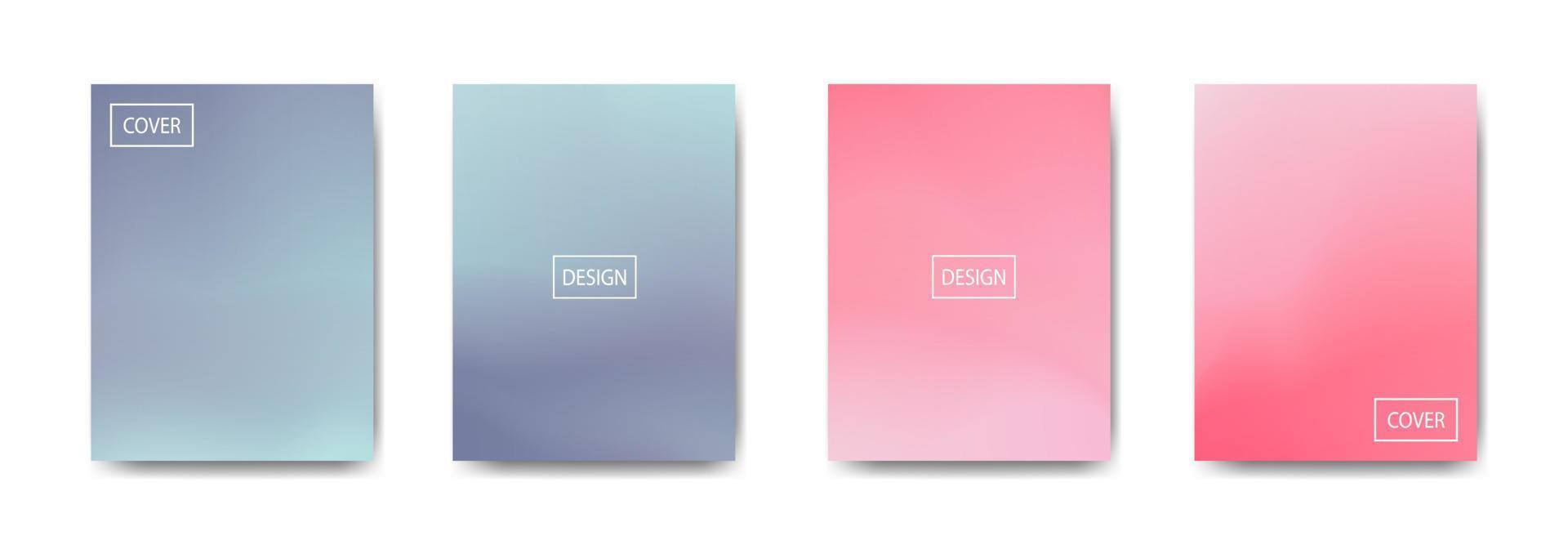 Collection of gradient background for poster flyer banner vector