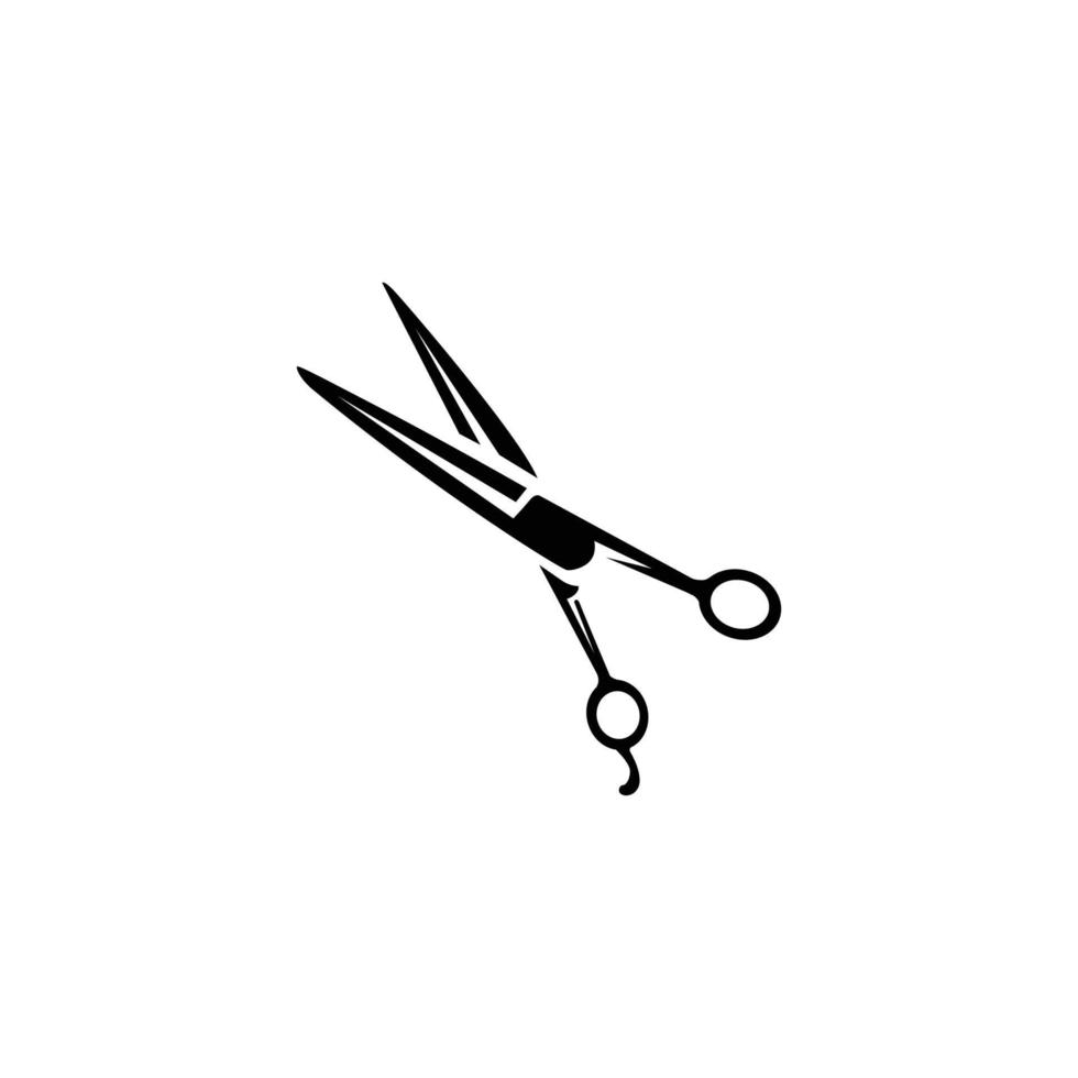 Scissors icon. Isolated cutting scissors. Pictogram of scissor. Symbol of cutting vector