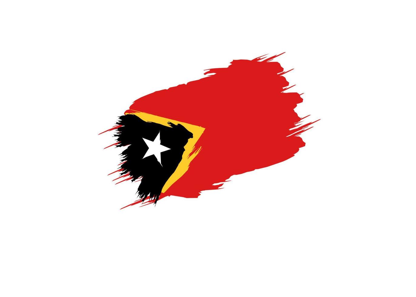 este Timor bandera icono, ilustración de el nacional bandera diseño con el concepto de elegancia vector