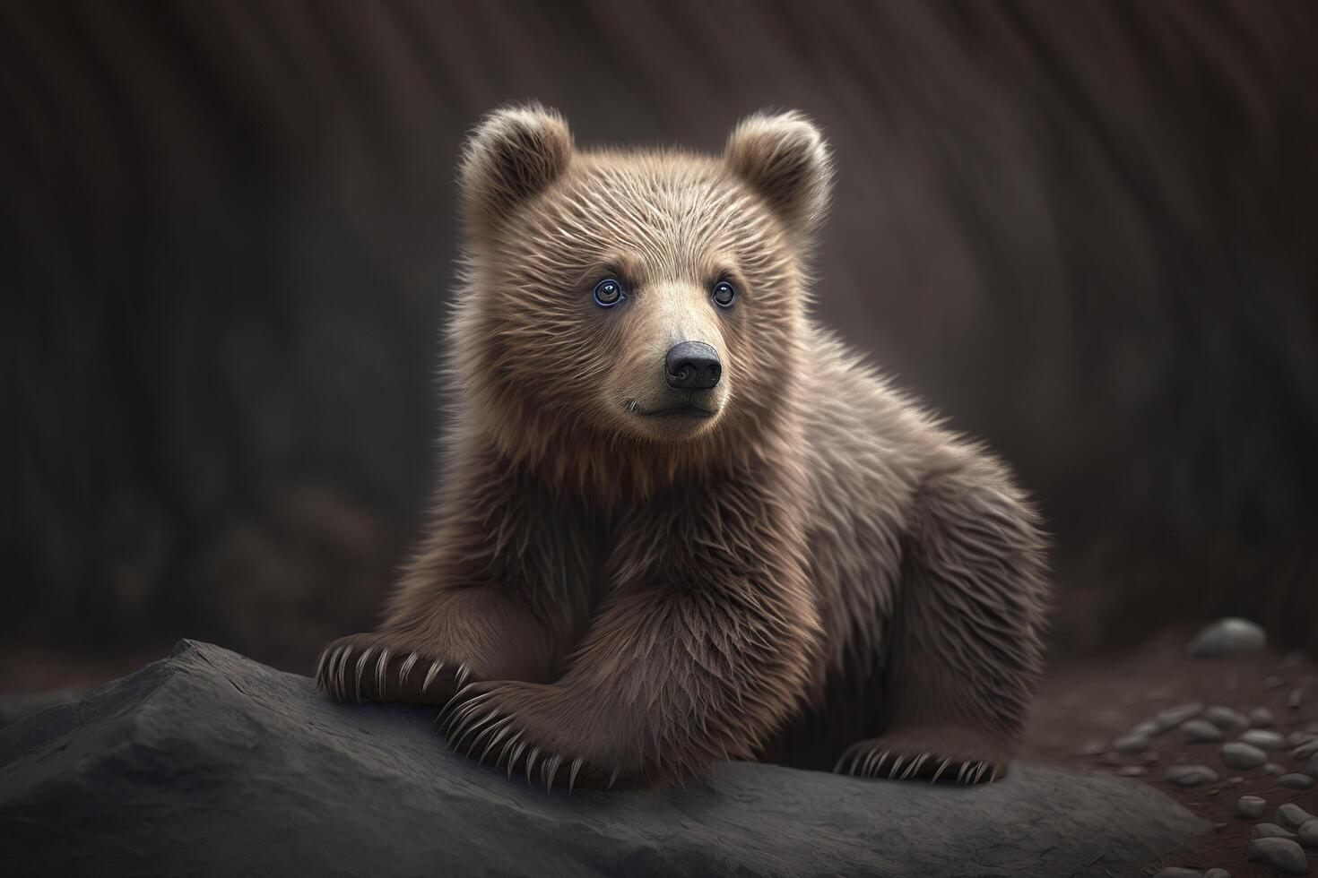 Cute baby bear. . photo