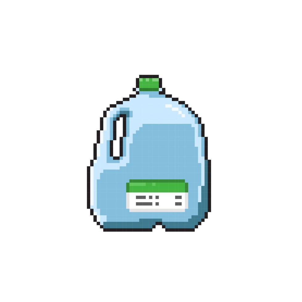 liquid bottle in pixel art style vector
