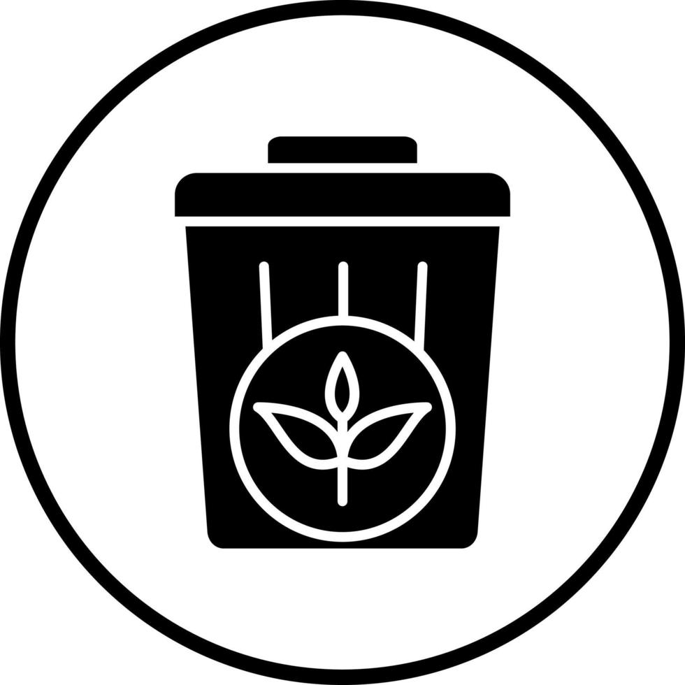 Plant Trash Vector Icon Style