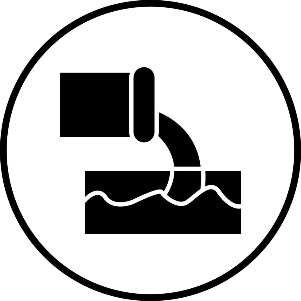Factory Waste Vector Icon Style