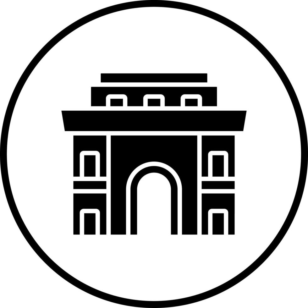 arco vector icono estilo