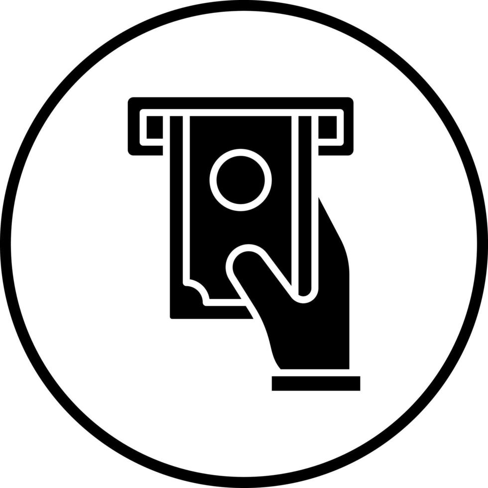 Cash Withdrawal Vector Icon Style