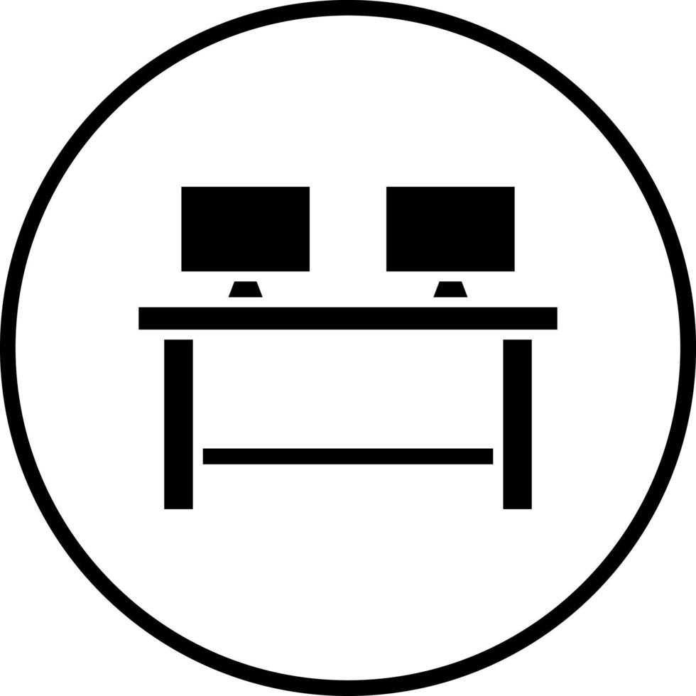 Co Work Space Vector Icon Style