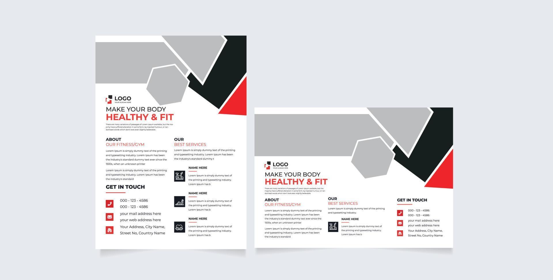 Fitness Gym Social Media Post Banner Template ,Gym, Workout, Fitness And Sports Centersocial Media Post Banner, Fitness Gym Social Media Post Banner vector