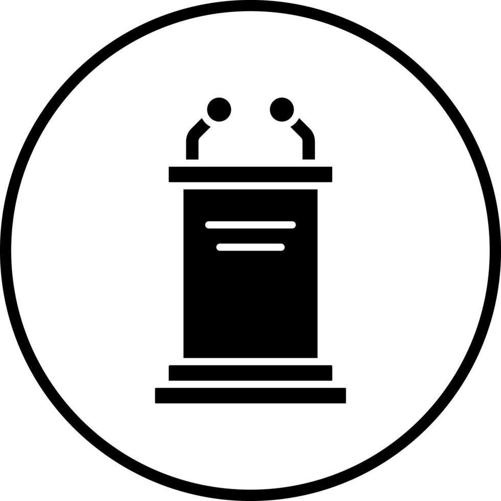 Pulpit Vector Icon Style