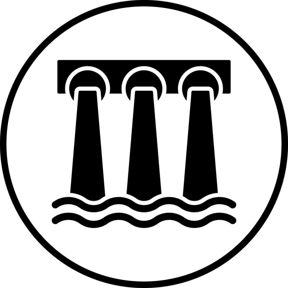 Dam Vector Icon Style