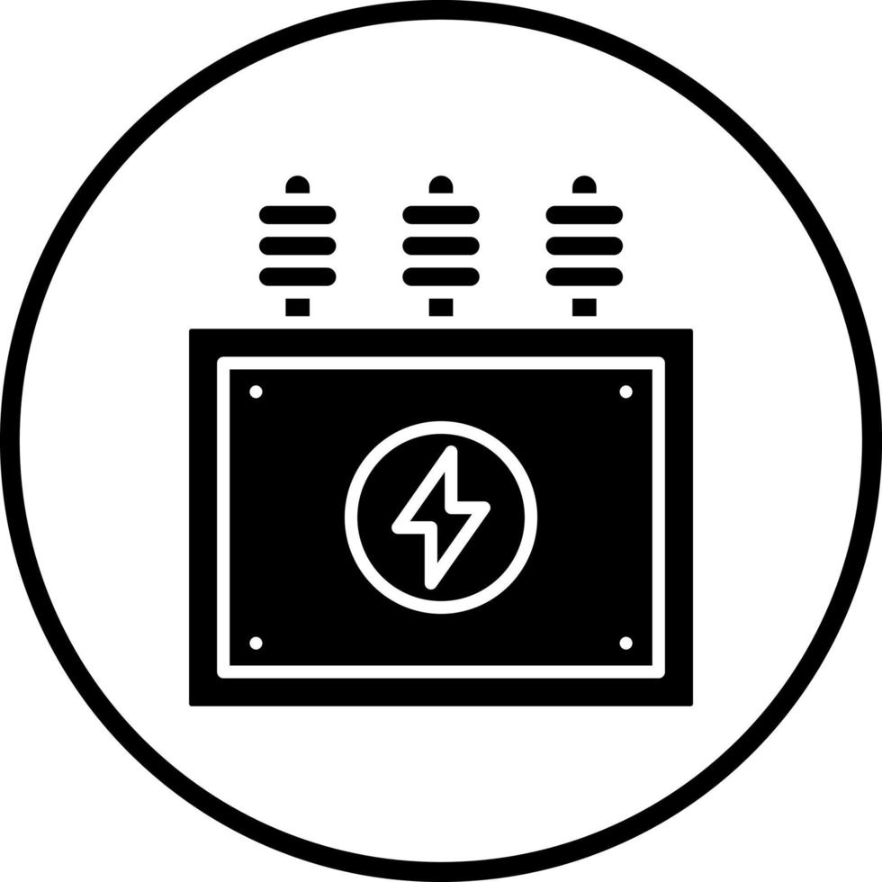 Power Transformer Vector Icon Style