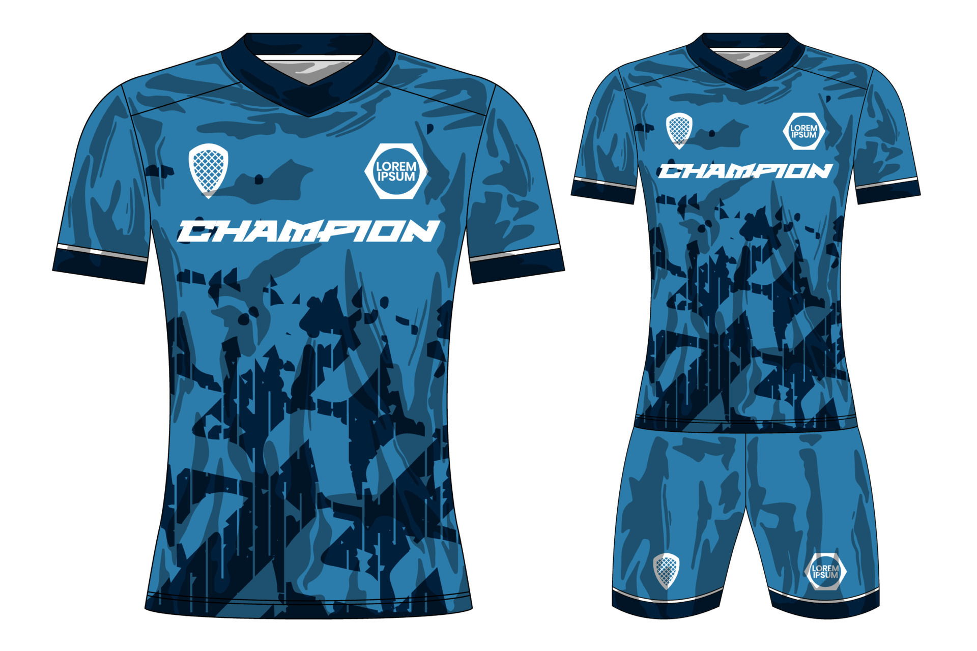 Soccer jersey sport tshirt design mockup for football club 22276949