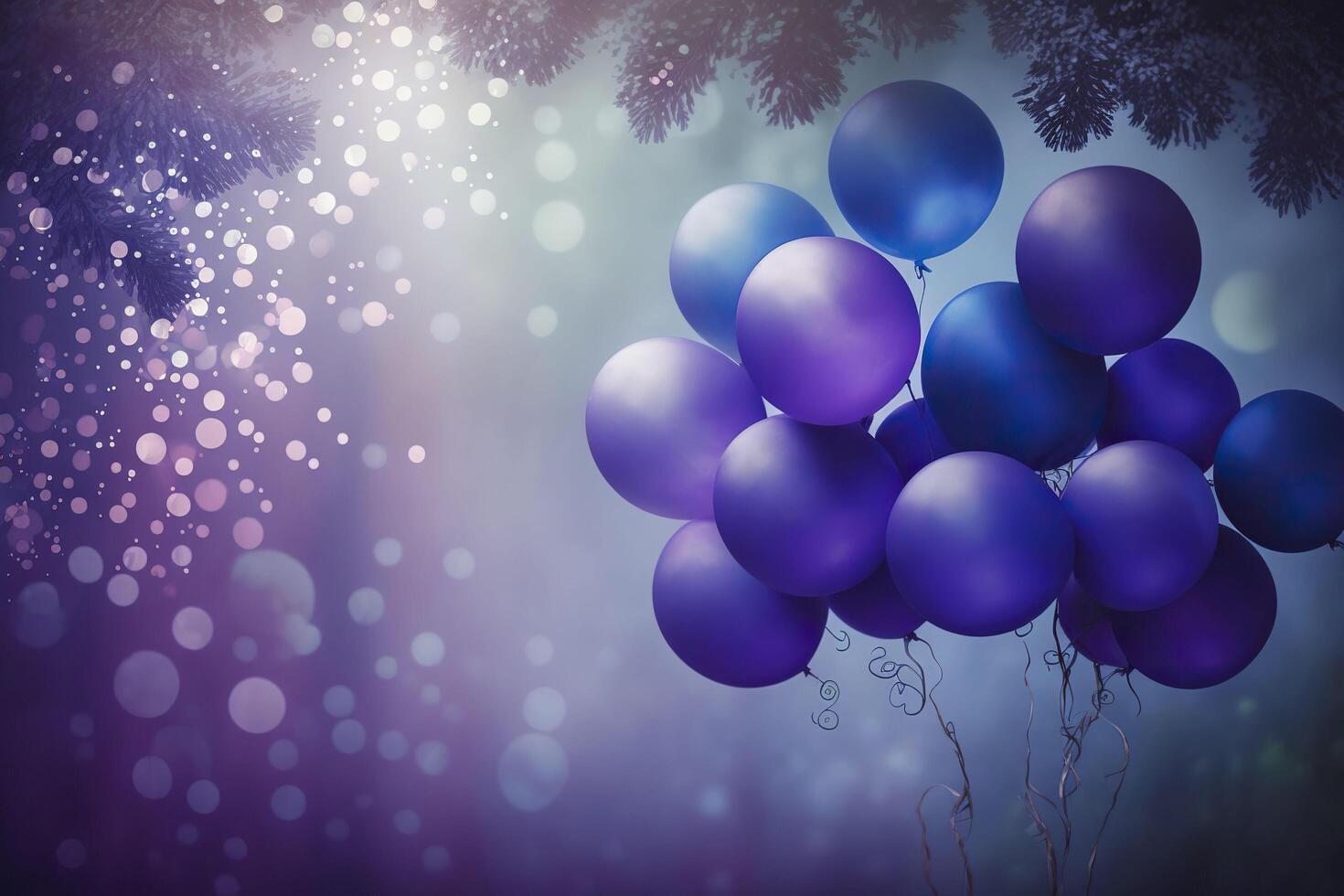 Festive background. Background of blue balloons. . photo