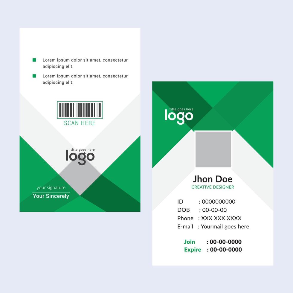 Creative Templates Business Card. Green Business Cards. Professional and elegant abstract card templates perfect for your company and job title. vector design templates. clean business cards.