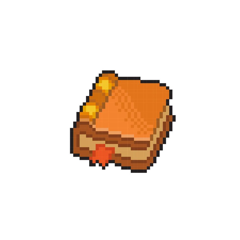 orange book in pixel art style vector