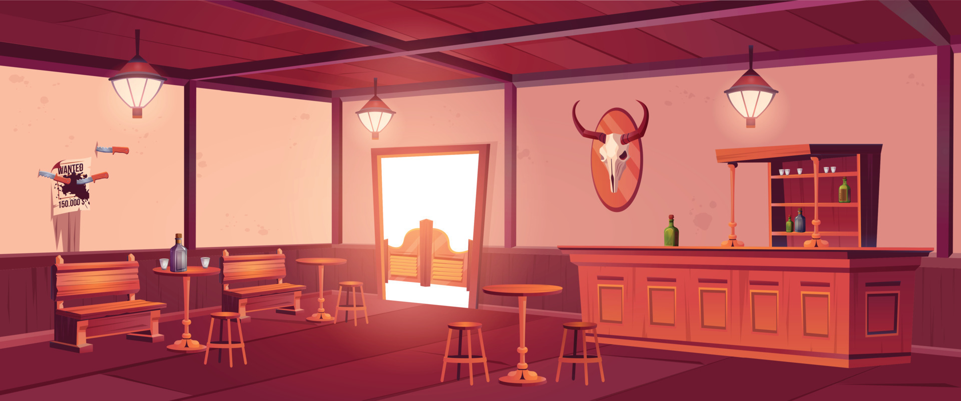 old-western-saloon-cowboy-bar-in-wild-west-22277112-vector-art-at-vecteezy