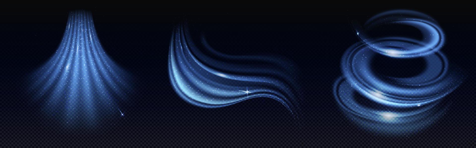 Cold air effect, winter wind swirls and wave vector