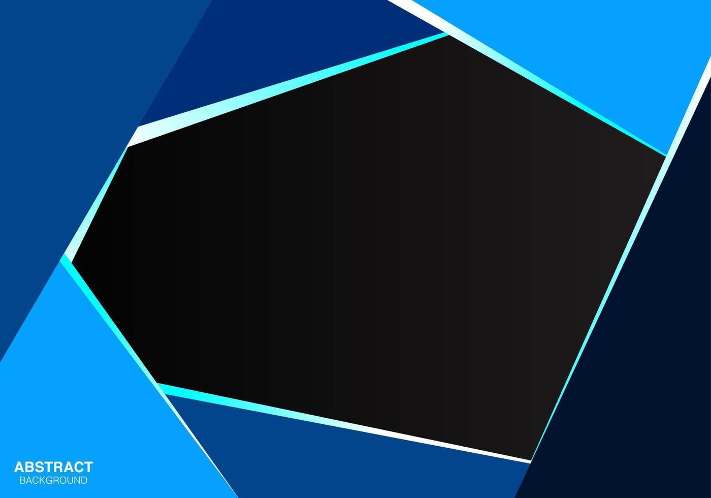 Abstract blue triangle on grey metallic overlap design modern futuristic background vector illustration