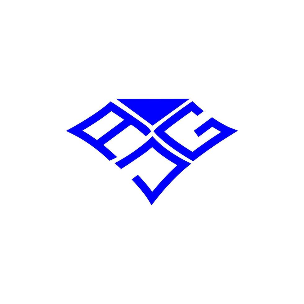 diseño creativo del logotipo de la letra ajg con gráfico vectorial, logotipo simple y moderno de ajg. vector