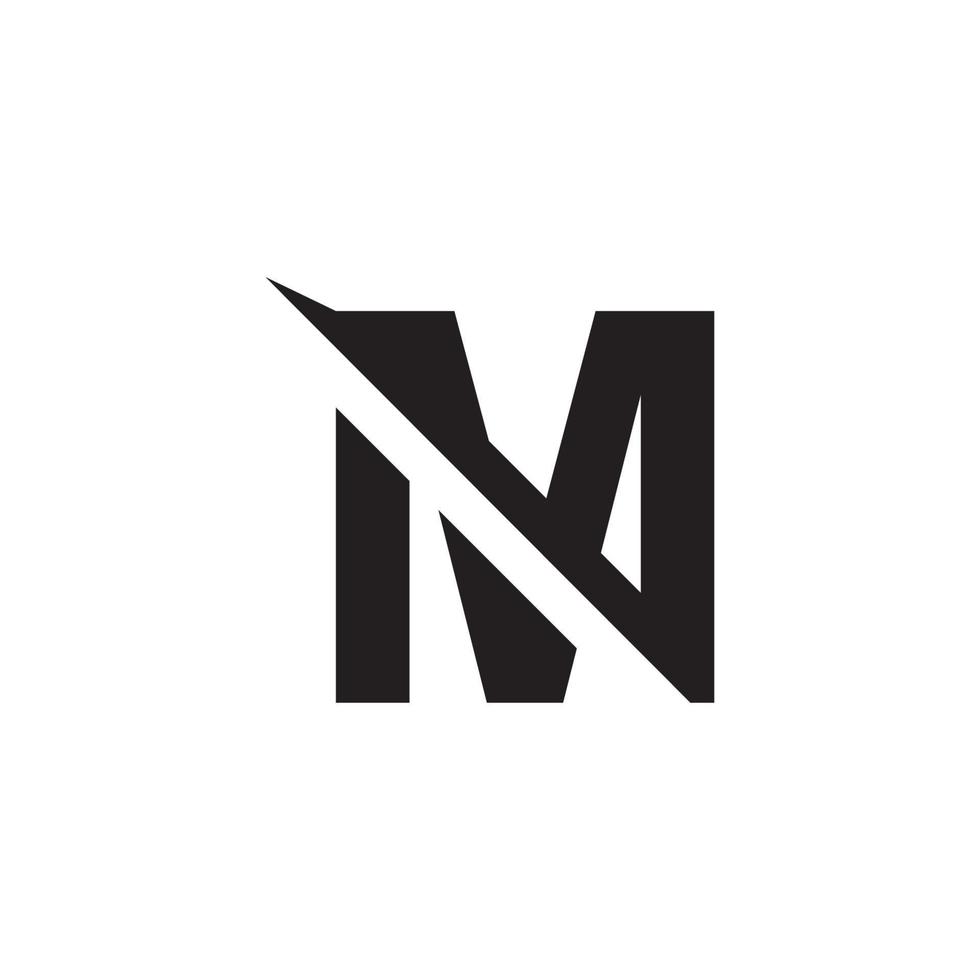 M Letter Logo Design Vector Template