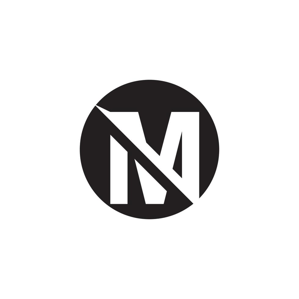 M Letter Logo Design Vector Template