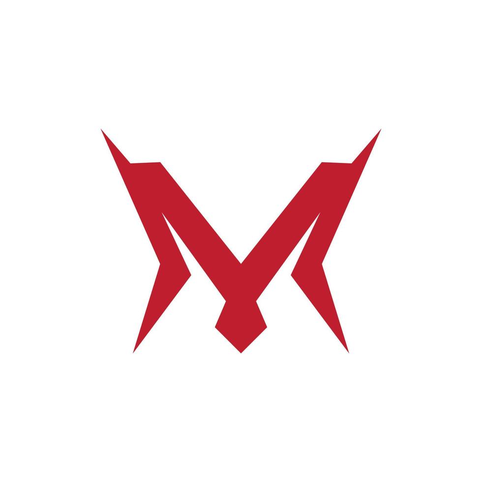 metro letra logo diseño vector modelo